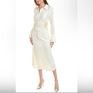 SOLD Jonathan Simkhai Rhoda Fossil Crochet Dress. Size 6 , style 233-1056,